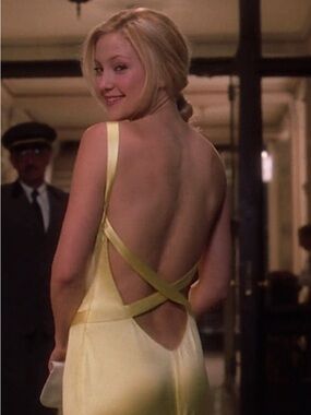 VTG 90s Satin Slip Dress Yellow Marigold Maxi Open Back Bias Cut Size 40 Petite